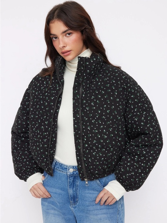 Cider Jackets & Blazers - NWT Corduroy Floral Puffer